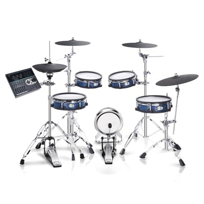 HAMPBACK ACE-970 Electric Drum Set with Double Layers Mesh Heads, Choke Cymbal, Independent Hi-hat Stand, Restore Authentic Drum Sound & Percussive