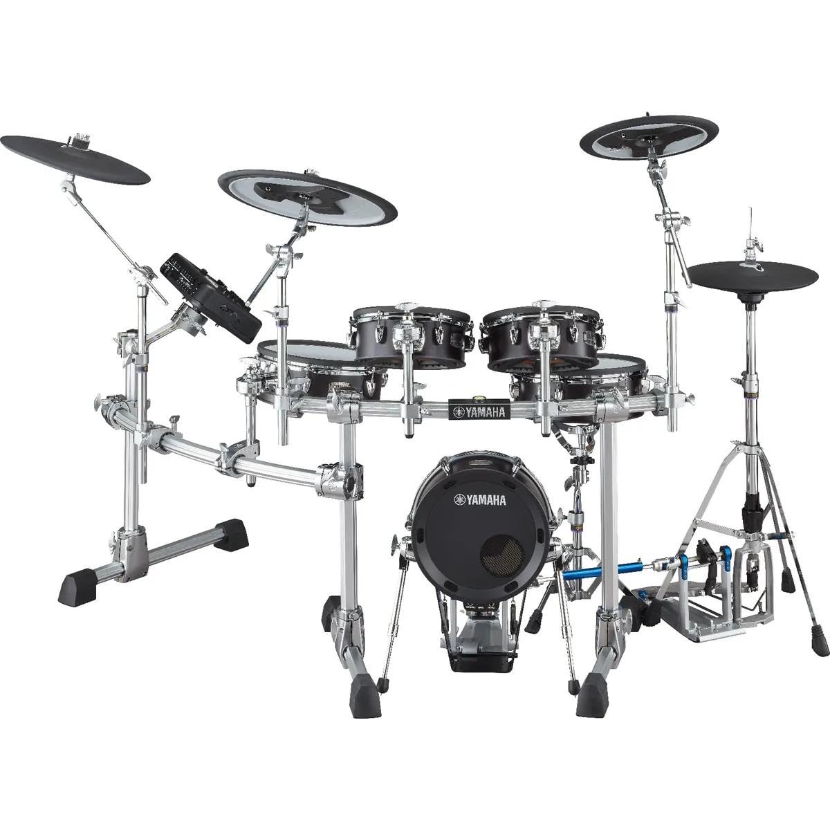Yamaha DTX10K-X Electronic Drum Kit with TCS Pads (Black Forest) (4 Items)