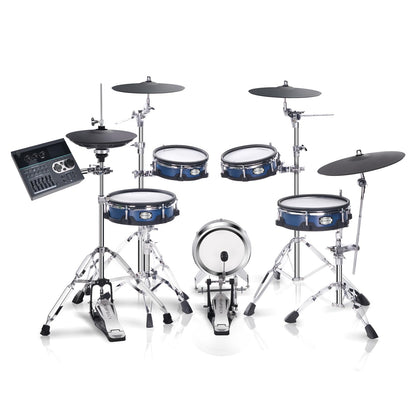 HAMPBACK ACE-970 Electric Drum Set with Double Layers Mesh Heads, Choke Cymbal, Independent Hi-hat Stand, Restore Authentic Drum Sound & Percussive