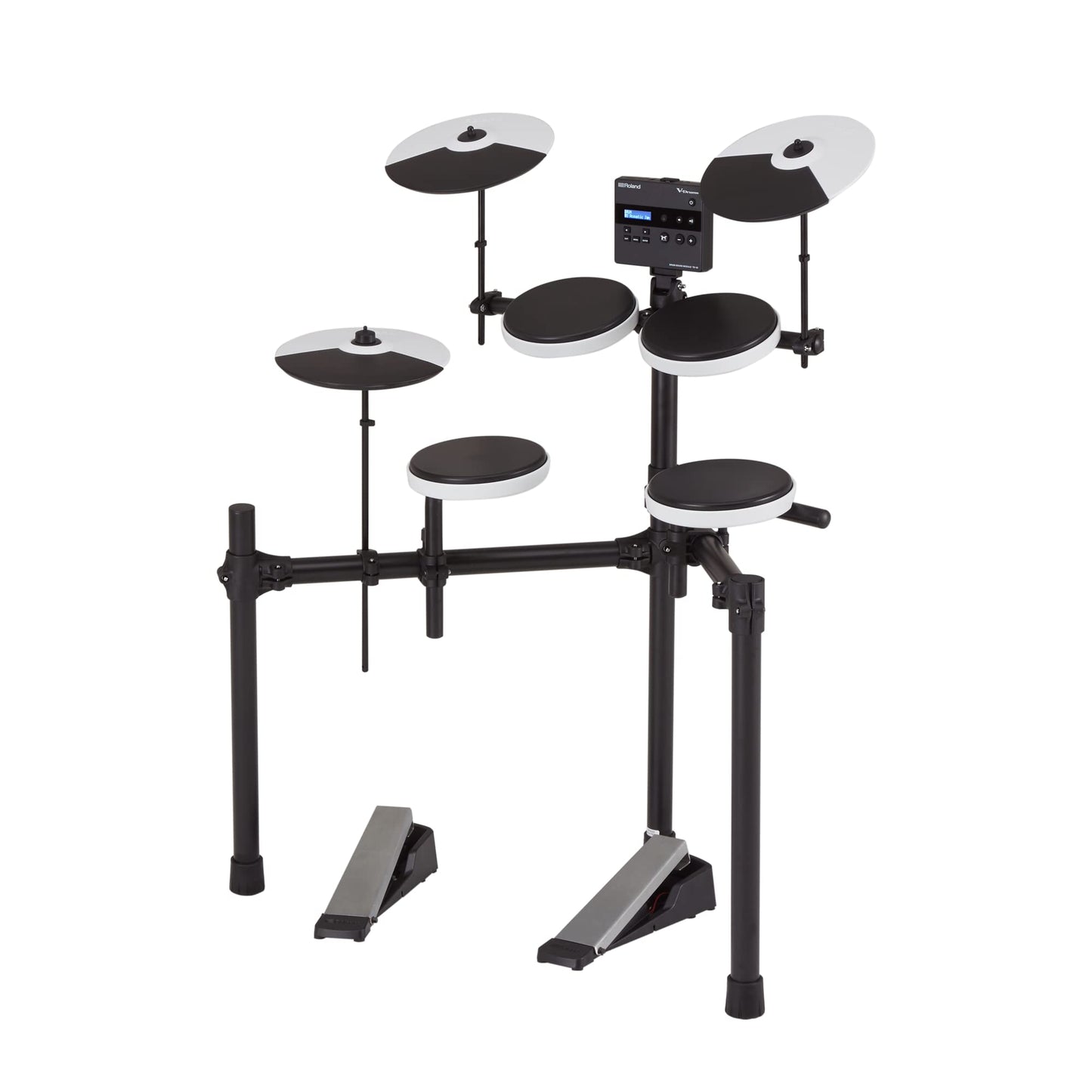 Roland TD-02K V-Drums | Entry-Level Compact Electronic Drum Kit with Expressive Playability, Noise-Reducing Features, Height-Adjustable Stand &