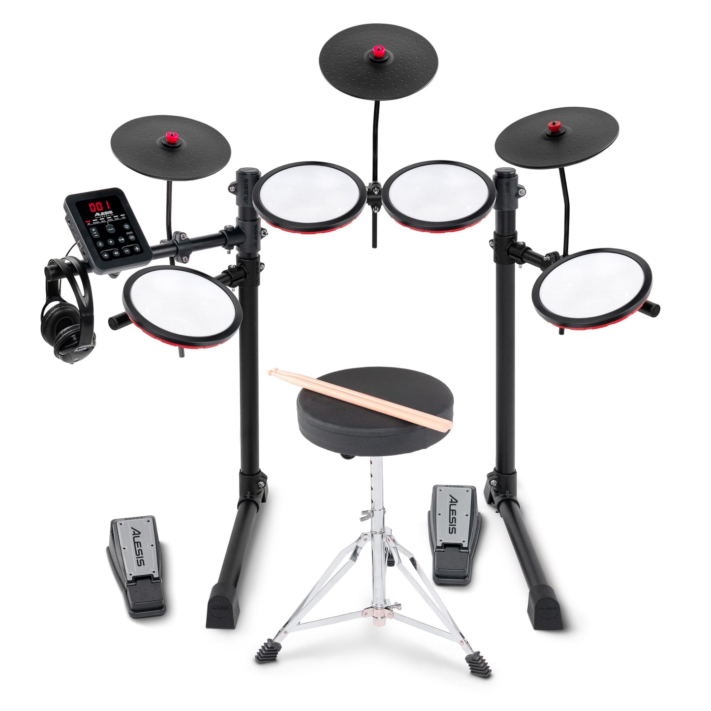 Roland TD-02K V-Drums | Entry-Level Compact Electronic Drum Kit with Expressive Playability, Noise-Reducing Features, Height-Adjustable Stand &